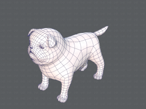 dog base cartoonv04 3D-Modell