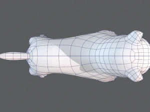 dog base cartoonv04 3D Model