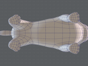 dog base cartoonv04 3D-Modell