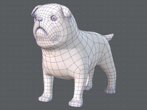 dog base cartoonv04 3D-Modell