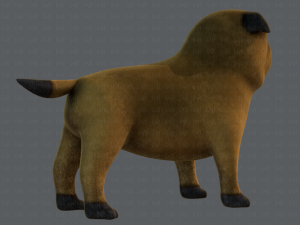 dog base cartoonv04 3D-Modell