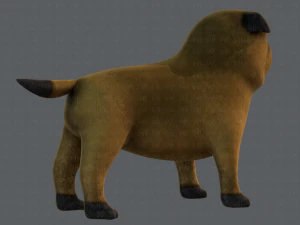 dog base cartoonv04 3D Model