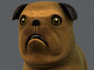 dog base cartoonv04 3D Model