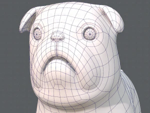 dog base cartoonv04 3D Model