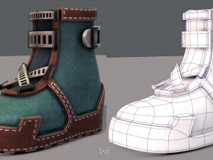 shoes cartoonv31 Modelo 3D