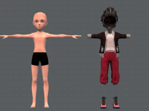 base manv02 clothing v02 3D Model