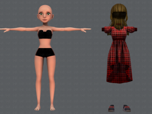 base womanv03 clothing v01 3D मॉडल