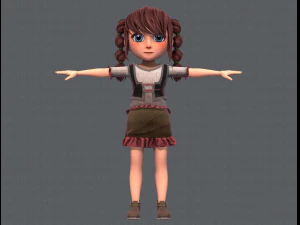 base girlv03 clothing v01 3D Model
