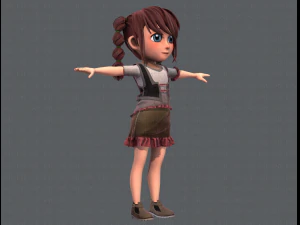 base girlv03 clothing v01 3D Model