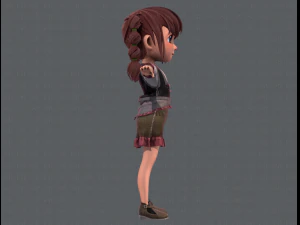 base girlv03 clothing v01 3D Model