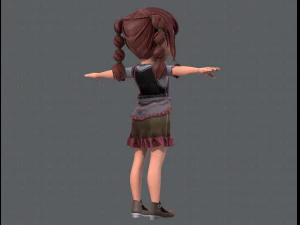 base girlv03 clothing v01 3D Model