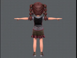 base girlv03 clothing v01 3D Model