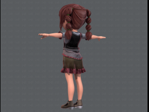 base girlv03 clothing v01 3Dモデル