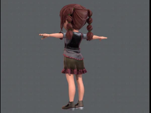 base girlv03 clothing v01 3D Model
