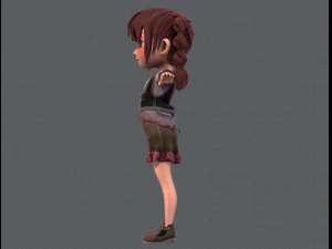 base girlv03 clothing v01 3D Model
