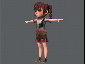 base girlv03 clothing v01 3D Model
