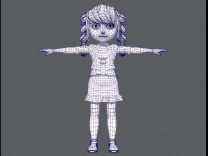 base girlv03 clothing v01 3D Model