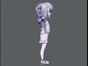 base girlv03 clothing v01 3D Model