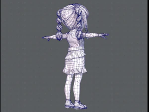 base girlv03 clothing v01 3D Model
