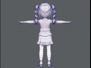 base girlv03 clothing v01 3D Model