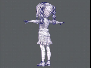 base girlv03 clothing v01 3D Model