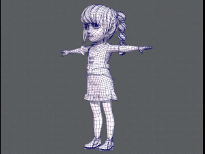 base girlv03 clothing v01 3D Model