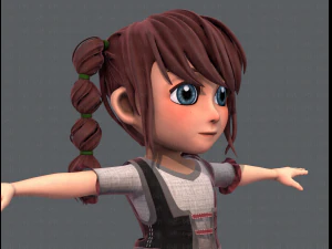 base girlv03 clothing v01 3D Model