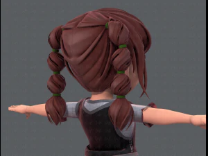 base girlv03 clothing v01 3D Model