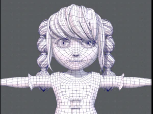 base girlv03 clothing v01 3D Model