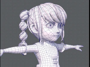 base girlv03 clothing v01 3D Model
