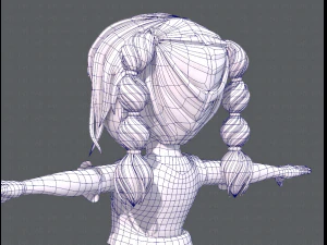 base girlv03 clothing v01 3D Model