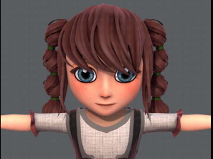 base girlv03 clothing v01 3D Model