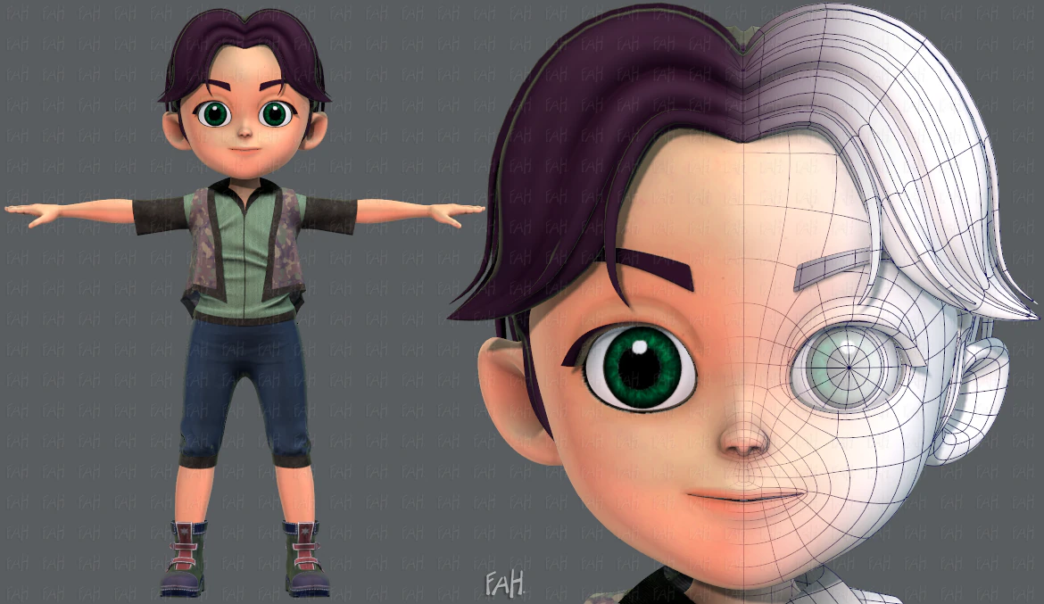 abbigliamento base boyv03 v01 Modello 3D .c4d .max .obj .3ds .fbx .stl .blend