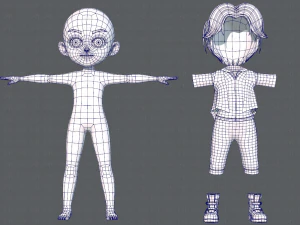 abbigliamento base boyv03 v01 Modello 3D