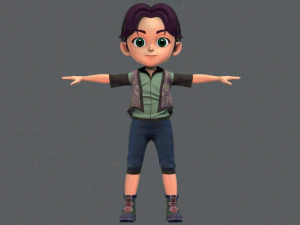 abbigliamento base boyv03 v01 Modello 3D