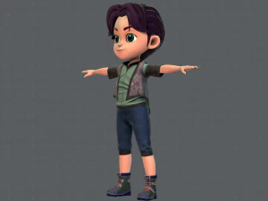 abbigliamento base boyv03 v01 Modello 3D