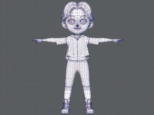 abbigliamento base boyv03 v01 Modello 3D