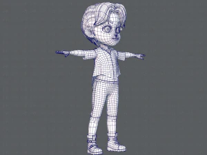 abbigliamento base boyv03 v01 Modello 3D