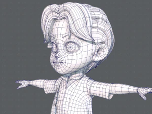 abbigliamento base boyv03 v01 Modello 3D