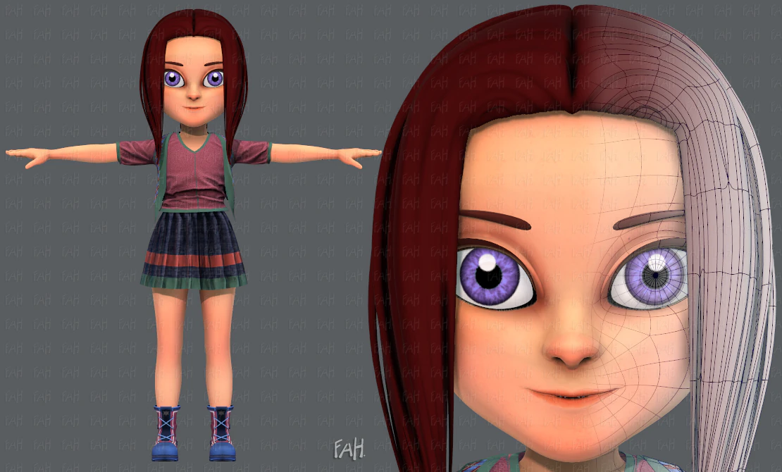 base girlv02 clothing v01 3D Model .c4d .max .obj .3ds .fbx .stl .blend 