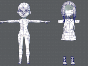 base girlv02 clothing v01 Modelo 3D