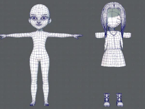 base girlv02 clothing v01 3D Model