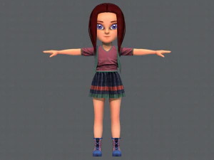 base girlv02 clothing v01 3D Model