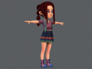 base girlv02 clothing v01 3D Model