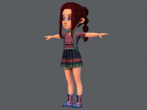 base girlv02 clothing v01 3D Model