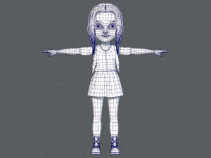 base girlv02 clothing v01 3D Model
