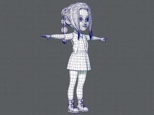 base girlv02 clothing v01 3D Model