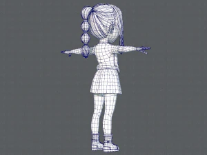 base girlv02 clothing v01 3D Model
