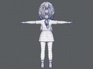 base girlv02 clothing v01 3D Model
