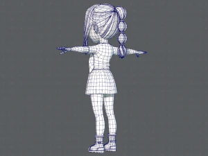 base girlv02 clothing v01 3D Model